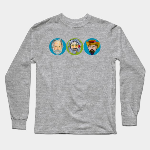 Jerry and the gang Long Sleeve T-Shirt by karenpaytonart